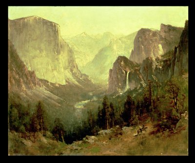 Polowanie w Yosemite, 1890 autorstwa Thomas Hill