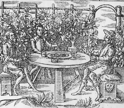 Relaks w altanie, 1577 autorstwa Thomas Hill