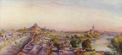 Pekin, widziany z wieży perkusyjnej autorstwa Thomas Hodgson Liddell