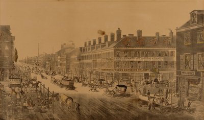 Broadway, Nowy Jork, 1836 r. (przedstawiający Webb