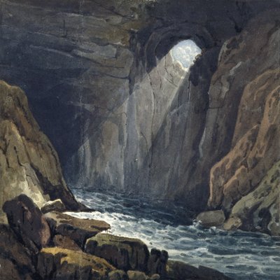 Porth yr Ogof Puolan luolan sisätilat autorstwa Thomas Hornor