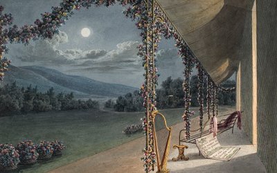 Rheola, Scena z salonu (akwarela i ołówek na papierze) autorstwa Thomas Hornor