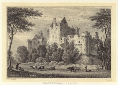 Zamek Craigmillar (rycina) autorstwa Thomas Hosmer (after) Shepherd