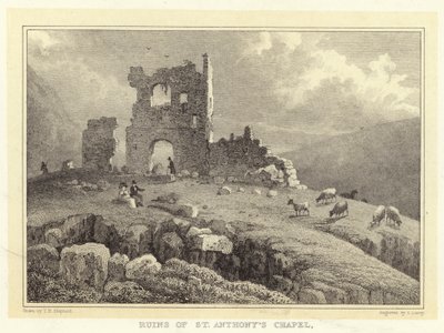 Ruiny Kaplicy Św. Antoniego (rycina) autorstwa Thomas Hosmer (after) Shepherd