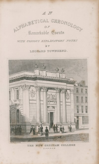 Chronologia alfabetyczna niezwykłych wydarzeń autorstwa Thomas Hosmer Shepherd