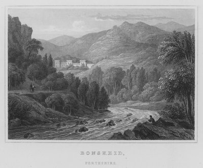 Bonskeid, Perthshire (grawerowanie) autorstwa Thomas Hosmer Shepherd