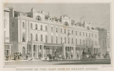 Budynki po wschodniej stronie Regent Street w Londynie autorstwa Thomas Hosmer Shepherd