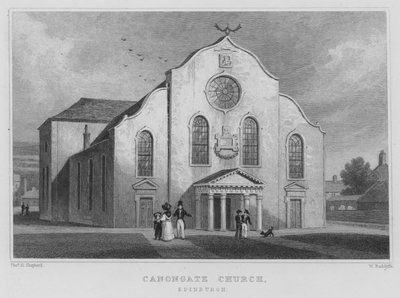 Kościół Canongate w Edynburgu (rycina) autorstwa Thomas Hosmer Shepherd