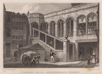 Crosby Hall, Bishopsgate Street, Londyn autorstwa Thomas Hosmer Shepherd
