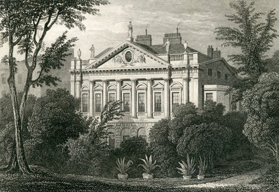Dom Earla Spencera, Green Park, 1829 autorstwa Thomas Hosmer Shepherd