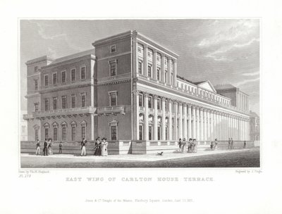 Wschodnie skrzydło Carlton House Terrace autorstwa Thomas Hosmer Shepherd