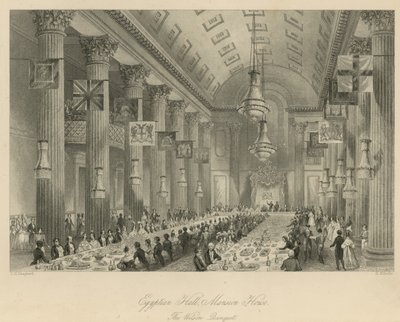Sala Egipska, Dwór autorstwa Thomas Hosmer Shepherd