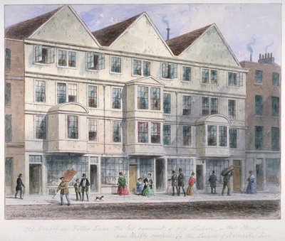 Fetter Lane, City of London, 1855 autorstwa Thomas Hosmer Shepherd