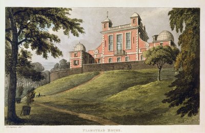 Flamstead House, z „Repozytorium Sztuki” Ackermanna, wydany ok. 1826 r. autorstwa Thomas Hosmer Shepherd