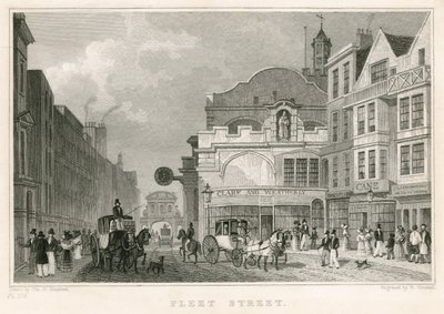 Fleet Street, Londyn autorstwa Thomas Hosmer Shepherd