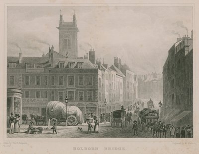 Most Holborn, Londyn autorstwa Thomas Hosmer Shepherd