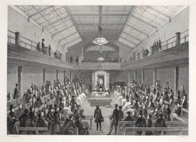 Izba Gmin, z pubu „London Interiors withich Costumes and Ceremonies”. Joseph Mead, Londyn, c.1843 (rycina stalowa) autorstwa Thomas Hosmer Shepherd