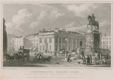 Ulepszenia Charing Cross (grawerowanie) autorstwa Thomas Hosmer Shepherd