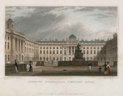 Kwadrant wewnętrzny, Somerset House autorstwa Thomas Hosmer Shepherd