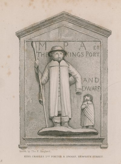 Król Karol 1. portier i karzeł autorstwa Thomas Hosmer Shepherd