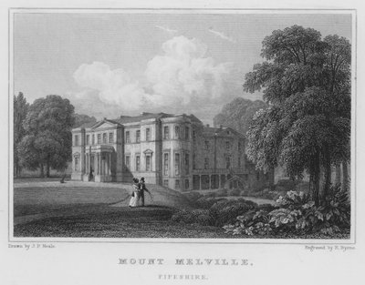 Mount Melville, Fifeshire (grawerowanie) autorstwa Thomas Hosmer Shepherd
