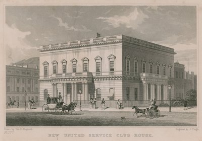 Nowy United Service Club House, Londyn autorstwa Thomas Hosmer Shepherd