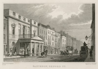 Panteon, Oxford Street, Londyn autorstwa Thomas Hosmer Shepherd