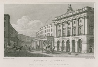 Kwadrant, Regent Street, Londyn autorstwa Thomas Hosmer Shepherd