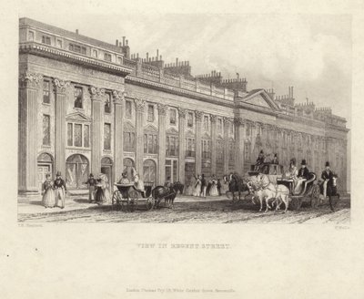 Regent Street autorstwa Thomas Hosmer Shepherd