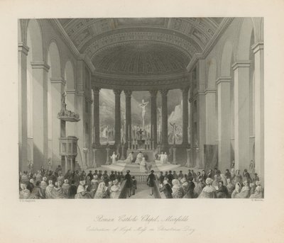 Kościół rzymskokatolicki w Moorfields autorstwa Thomas Hosmer Shepherd