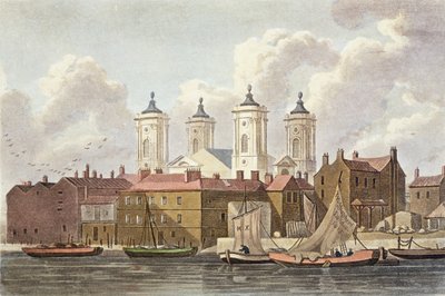 Kościół św. Jana Westminsterskiego, 1815 r. autorstwa Thomas Hosmer Shepherd