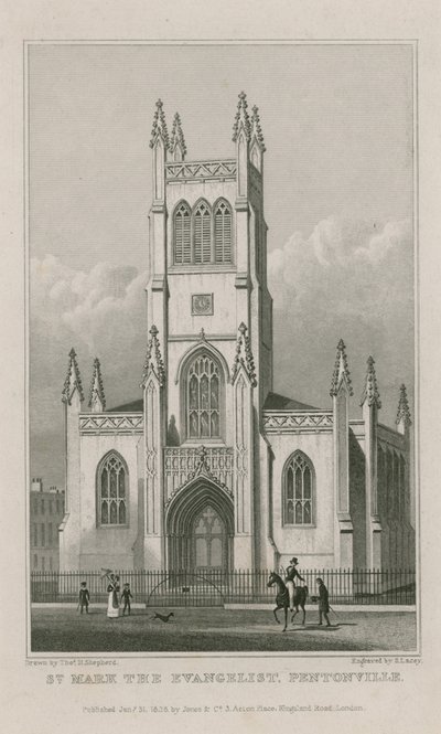Kościół św. Marka, Clerkenwell autorstwa Thomas Hosmer Shepherd