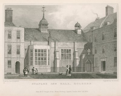 Hala Staples Inn, Holborn autorstwa Thomas Hosmer Shepherd