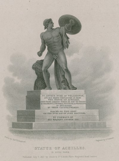 Statua Achillesa w Hyde Parku, Londyn autorstwa Thomas Hosmer Shepherd