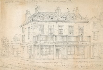 The Angel Inn, Islington (atrament na papierze) autorstwa Thomas Hosmer Shepherd