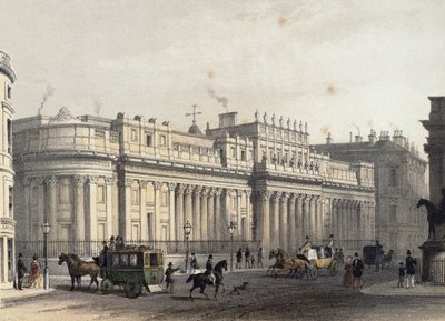 Bank of England, ryty Louis-Jules Arnout (1814-68), wyd. 1854 przez E. Gambart und Co. (litografia) autorstwa Thomas Hosmer Shepherd