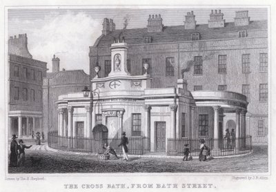 Łaźnia Krzyżowa, od Bath Street (rycina) autorstwa Thomas Hosmer Shepherd