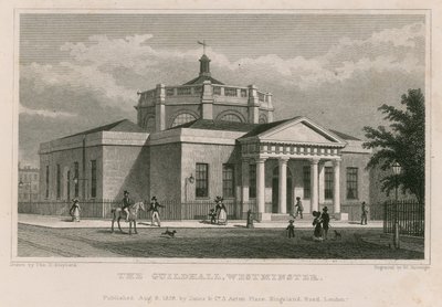 Guildhall, Westminster, Londyn autorstwa Thomas Hosmer Shepherd
