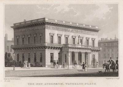 Nowe Ateneum, Waterloo Place, Londyn autorstwa Thomas Hosmer Shepherd