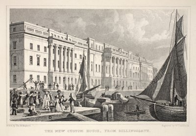 The New Custom House, od strony Billingsgate, z 