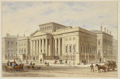 The Royal Manchester Institution, ok. 1836 (akwarela na papierze) autorstwa Thomas Hosmer Shepherd