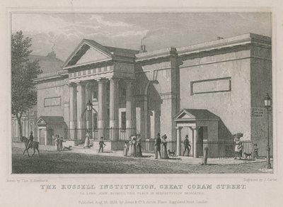 The Russell Institution, Great Coram Street, Londyn autorstwa Thomas Hosmer Shepherd