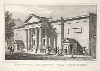 The Russell Institution, Great Coram Street, z "London and it