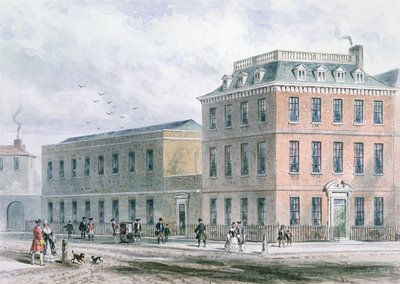 Widok na plac Soho i dom Carlisle autorstwa Thomas Hosmer Shepherd