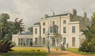 Dom Wimbledonu, z „Repozytorium Sztuki” Ackermanna, wydany w 1826 r. autorstwa Thomas Hosmer Shepherd