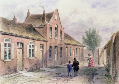 Wiedźmińska jałmużna Domy Tothill Fields, 1850 autorstwa Thomas Hosmer Shepherd