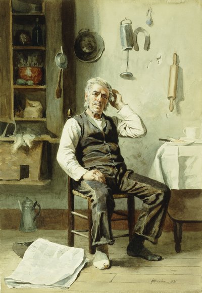 Zdziwiony, 1881 autorstwa Thomas Hovenden