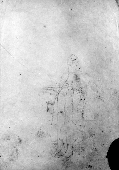 Szkic ramienia i szkic dwóch rąk. autorstwa Thomas Hovenden