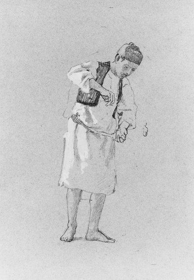 Studium człowieka. autorstwa Thomas Hovenden