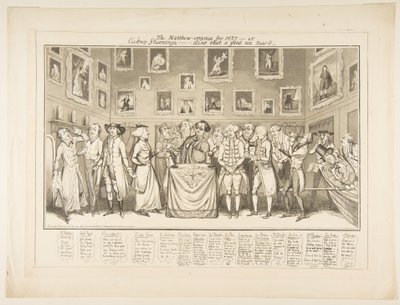 Matthew-orama dla 1827-lub Cockney Gleanings,- Czyż to nie jest dobre teraz, 26 marca 1827. autorstwa Thomas Howell Jones